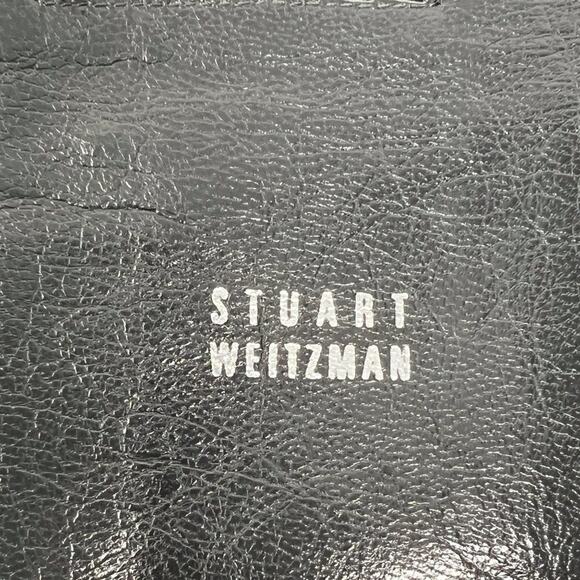 Stuart Weitzman Black Leather Knee-High Riding Boots, Size 7M - Picture 6 of 9